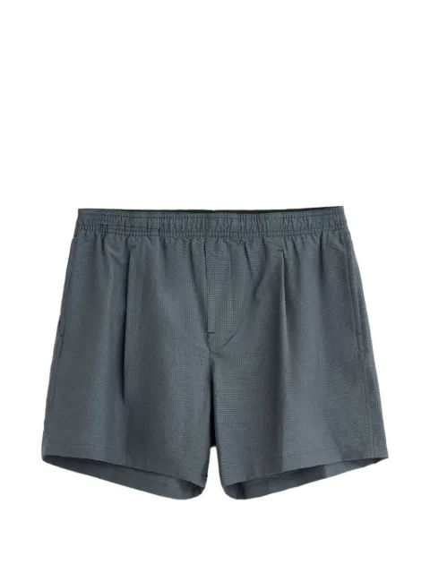 OUR LEGACY Seersucker pleated shorts Grey M2266BM
