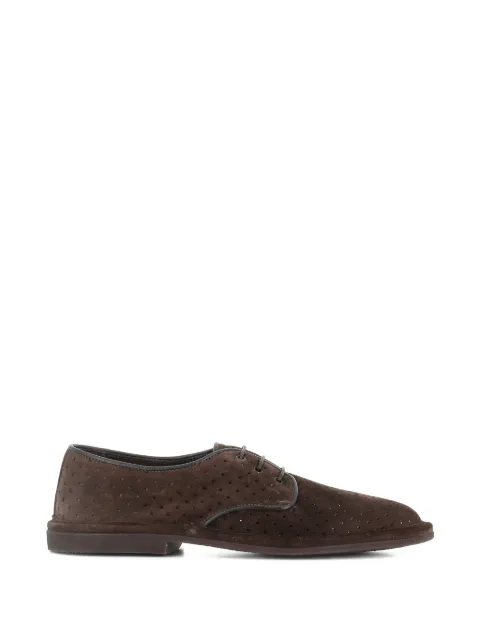 Alexander Hotto perforated-design derby shoes Brown 69023
