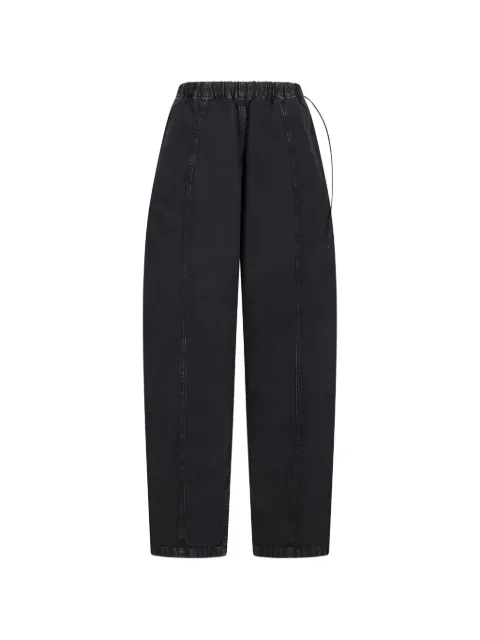Haikure Angel drawstring twill trousers Black HEW03367GF146PP