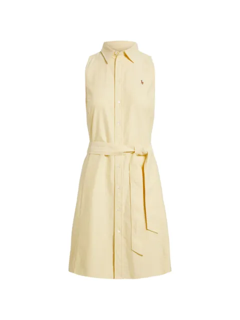 Polo Ralph Lauren belted sleeveless midi dress Yellow 211968897500
