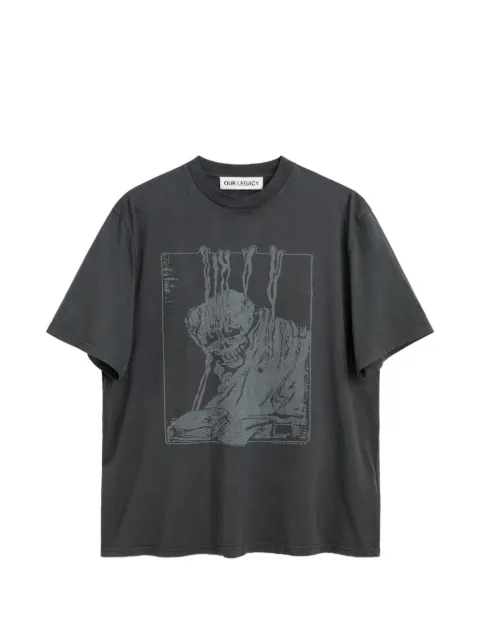 OUR LEGACY Box print T-shirt Grey M2266BA
