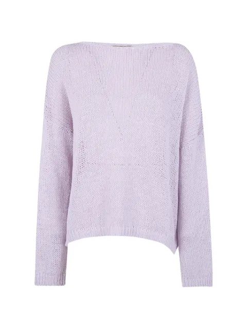 Nuur boat-neck sweater Pink 261FXA41006
