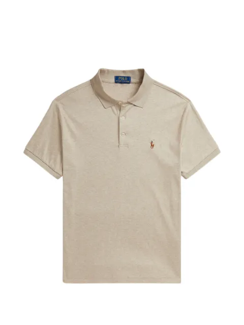 Polo Ralph Lauren heather logo polo shirt Neutrals 710704319502