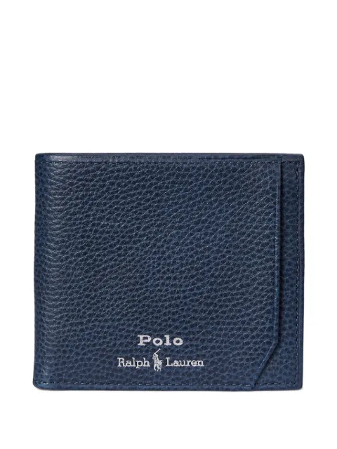 Polo Ralph Lauren pebbled leather wallet Blue 405963224003