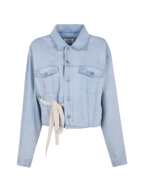 MM6 Maison Margiela raw-hem denim jacket Blue S52AM0340M30056
