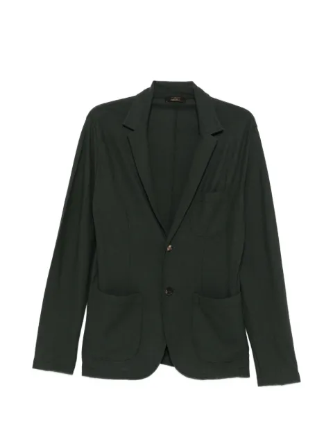Zanone patch-pocket blazer Green 815130ZG380