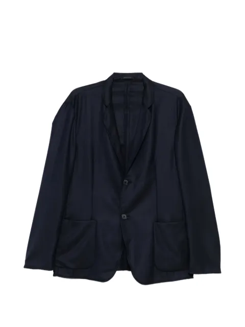 Giorgio Armani button herringbone blazer Blue GM000010TE16776