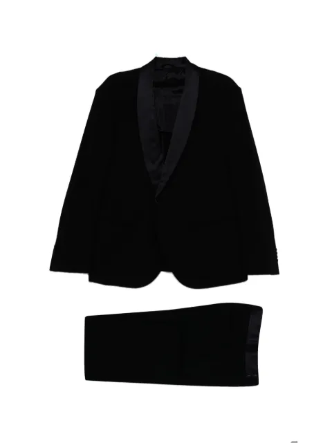 Giorgio Armani shawl-collar suit Blue GM003678TE10043