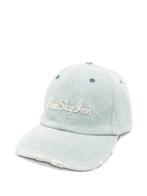 BLUE SKY INN washed denim embroidered logo cap Blue BS2601CA002