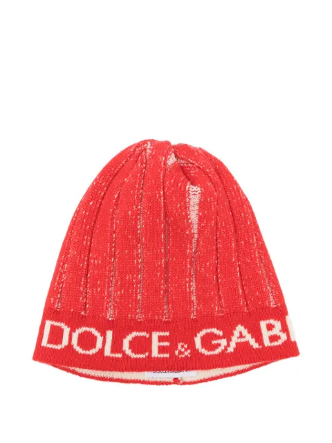 Dolce & Gabbana Pre-Owned 2000s wool beanie hat Red DG120AKU