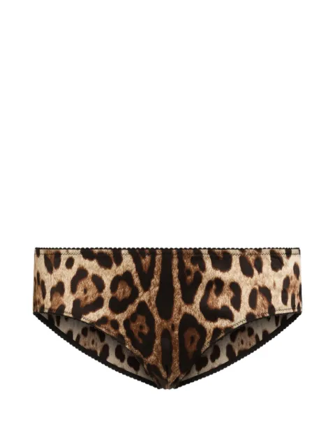 Dolce & Gabbana leopard-print briefs Neutrals O2B23TONO21