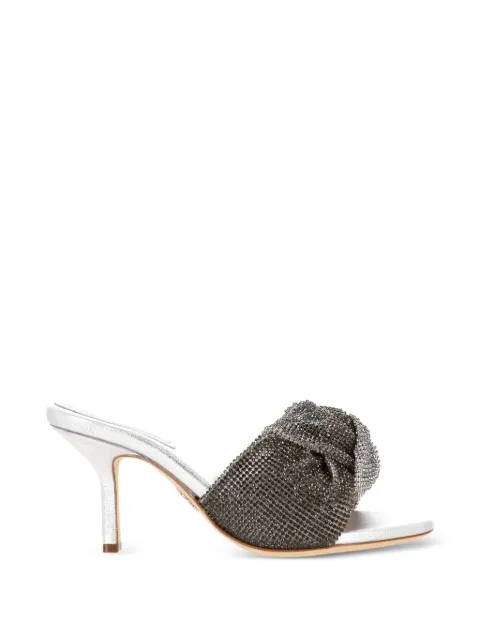 Rodo crystal-embellished heeled pumps Grey S008460068ARGENTO