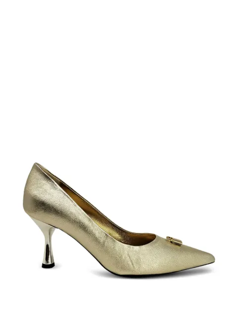 Madison Maison lock-detail leather pumps Gold ANNUCS2508