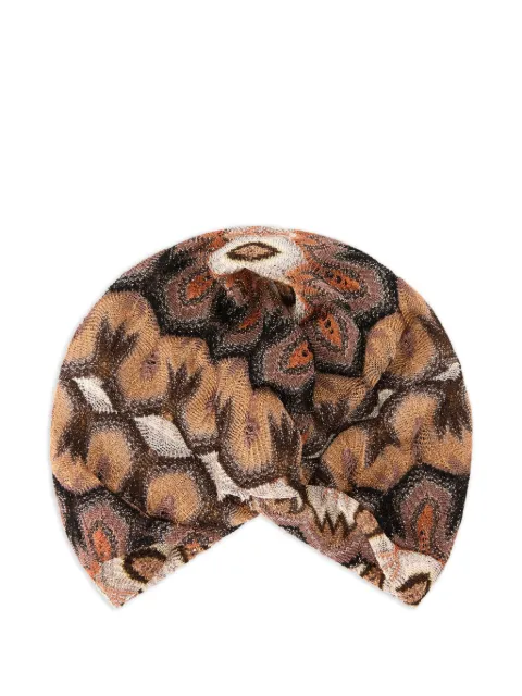 Missoni patterned hat Brown AS26SS01BR014Q