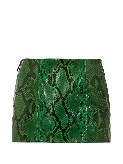 Philipp Plein python mini skirt Green AAECWLV0120PLE029P