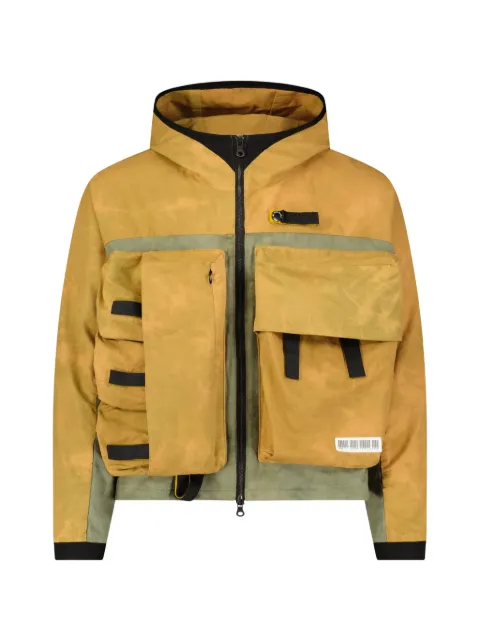 Mostly Heard Rarely Seen multi-pocket hooded jacket Yellow MH02BDX04