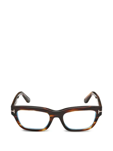 TOM FORD Eyewear rectangular-frame glasses Brown FT6045B055