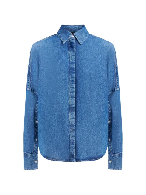DONDUP buttoned shirt Blue DC461DF0266DMC3800