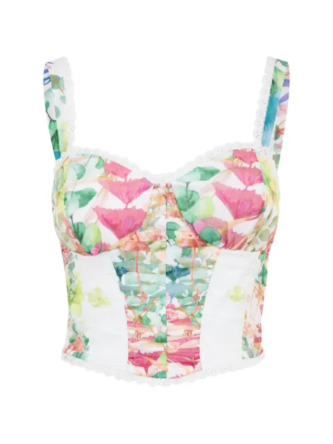 Charo Ruiz Ibiza Sylva floral-print top White 262101