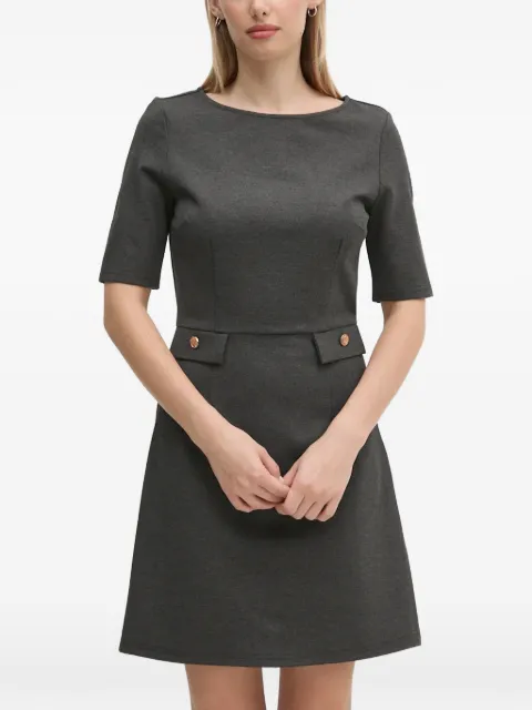 Gaudi flap-pocket mini dress Grey 421BD14006