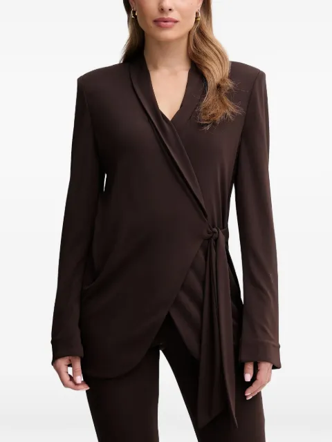 Gaudi tie-waist blazer Brown 521FD34005