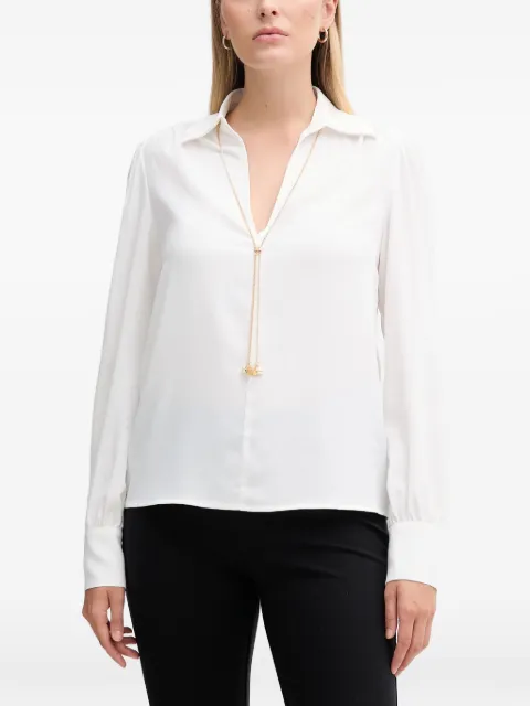 Gaudi V-neck blouse White 521FD45009