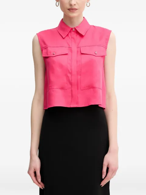 Gaudi chest-pockets shirt Pink 511BD45014