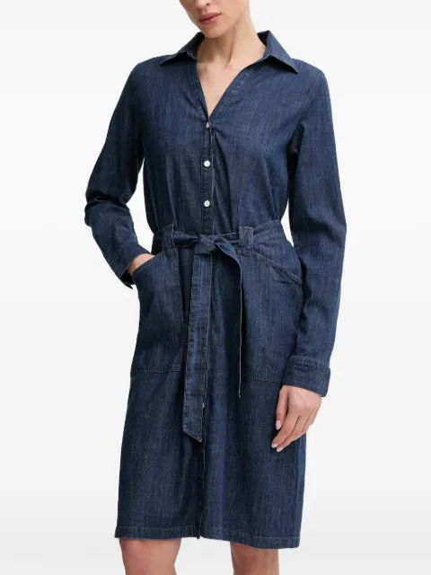 Mos Mosh tie-waist denim mini dress Blue 168460