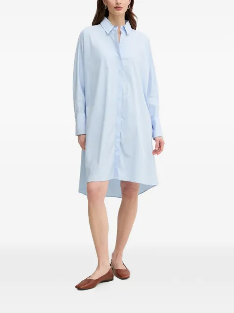 Mos Mosh collared asymmetric shirt dress Blue 168500