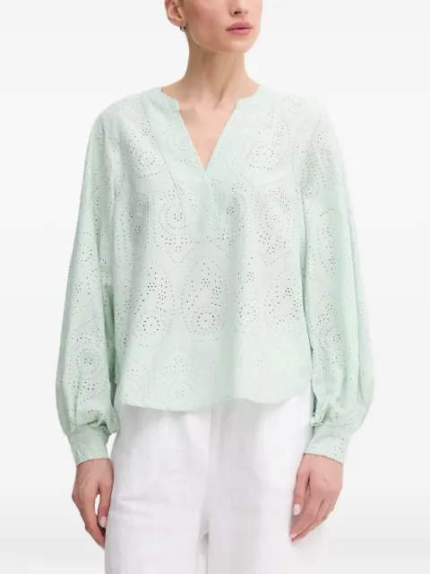 Mos Mosh V-neck top Green 169430