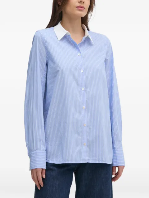 Mos Mosh striped button-down shirt Blue 169410