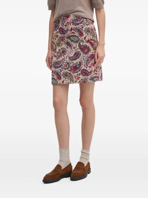 Mos Mosh paisley-print mini skirt Neutrals 166370