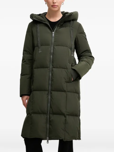 Mos Mosh Nova Square hooded quilted coat Green 139560