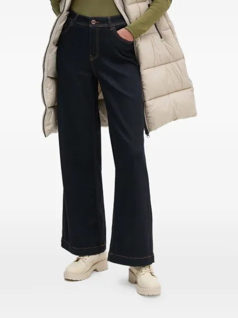 Mos Mosh Dara contrast-stitch jeans Blue 166400