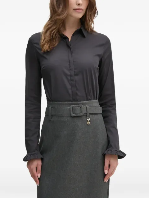 Mos Mosh MMMattie ruffled-cuff shirt Black 144070