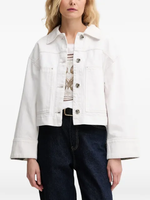 Mos Mosh button-down oversized jacket White 168190