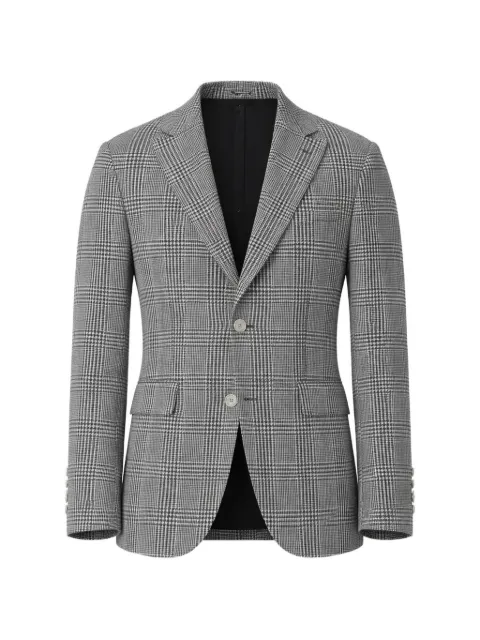 Brunello Cucinelli checked single-breasted jacket Grey MG4977BNDC020