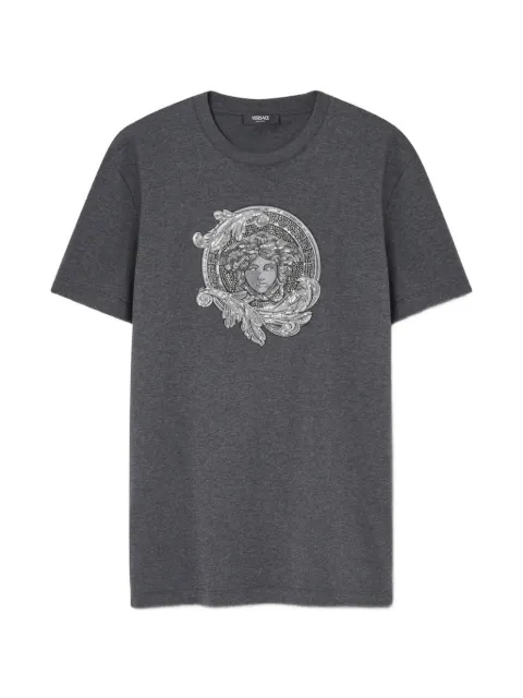 Versace medallion-graphic T-shirt Grey 10139441A16721