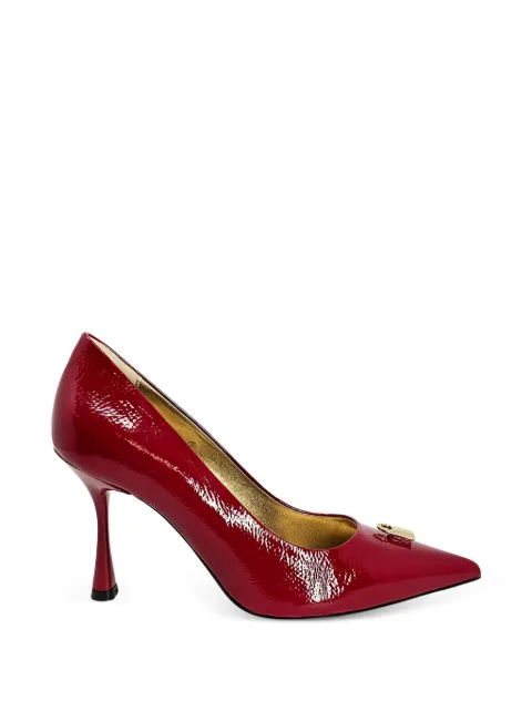 Madison Maison x Joan Hornig lock-embellishment pointed-toe pumps Red ALENAS2507