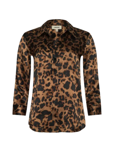 L'Agence Dani leopard-print blouse Brown 40126ANY