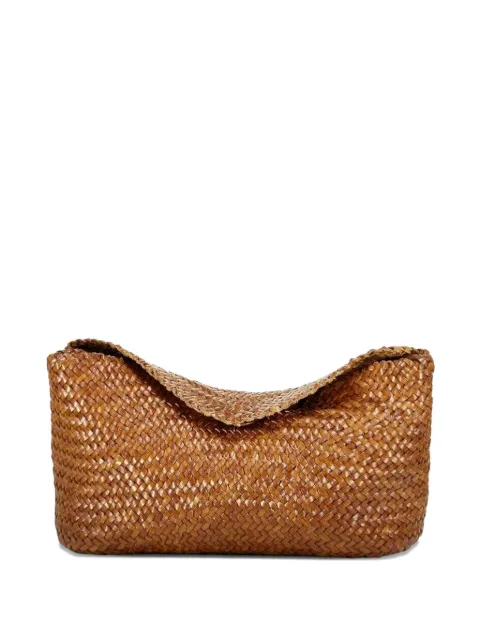 DRAGON DIFFUSION Santa Marta woven shoulder bag Brown 8701TAN