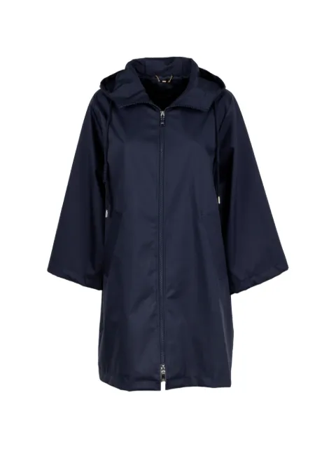 Seventy hooded zip-fastening coat Blue CS1420520233753