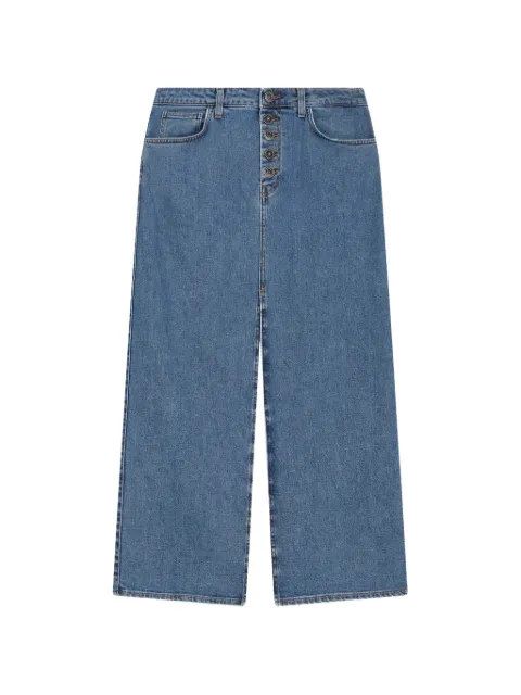 DONDUP buttoned denim skirt Blue G579DSE340DMC7W800