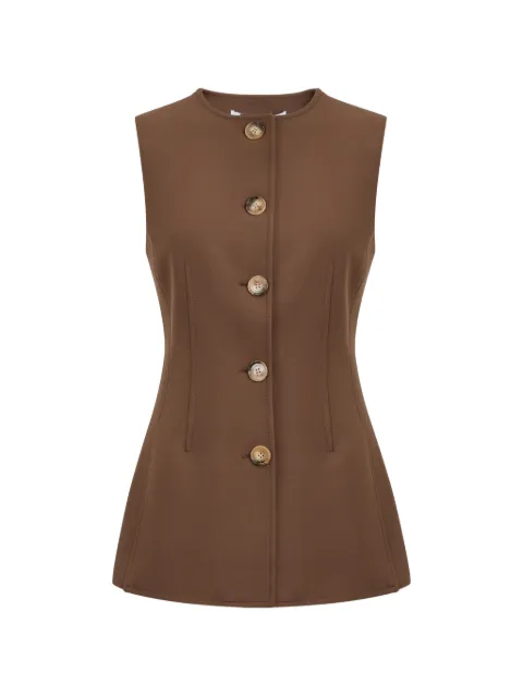Veronica Beard Jessup buttoned waistcoat Brown 2511SU00210891