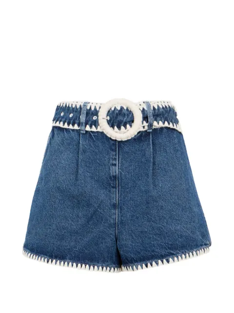 FARM Rio pocket crochet shorts Blue 352922L0034