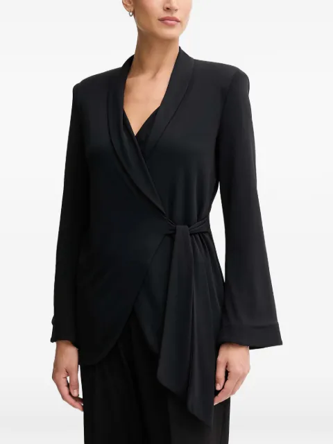 Gaudi tie-fastening blazer Black 521FD34005
