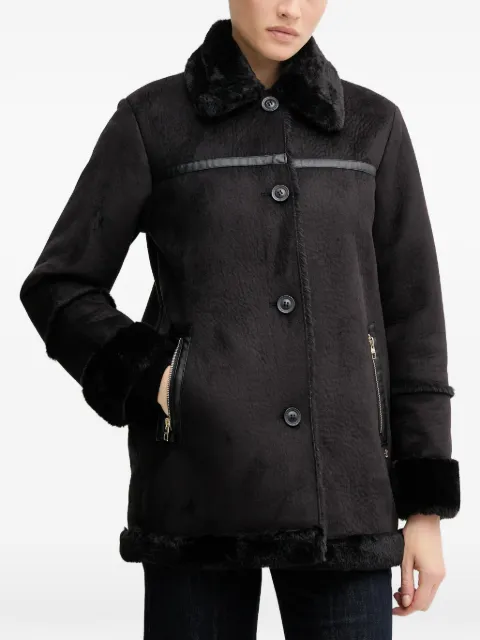 Gaudi faux fur coat Black 521BD39001