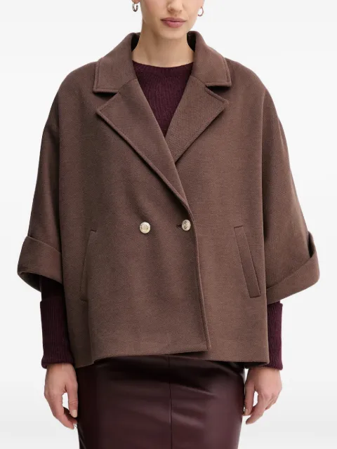 Gaudi double-breasted coat Brown 521FD35015