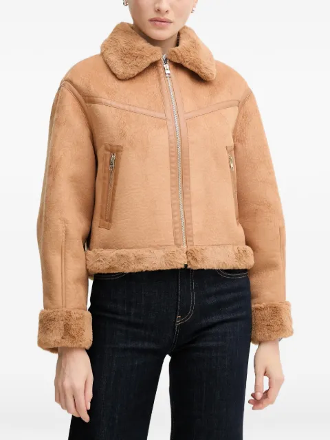Gaudi zip-fastening jacket Brown 521BD39002