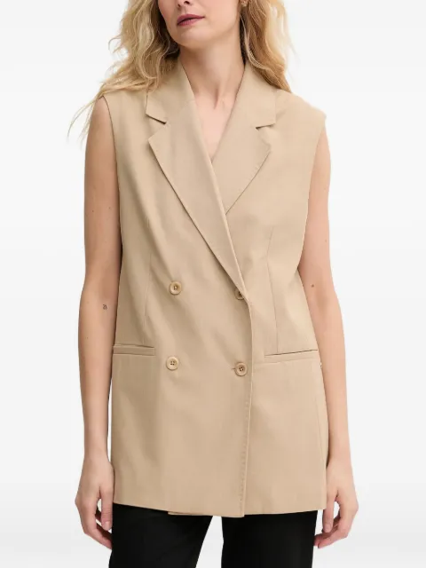 Mos Mosh MMPhiline Roy double-breasted waistcoat Neutrals 169770